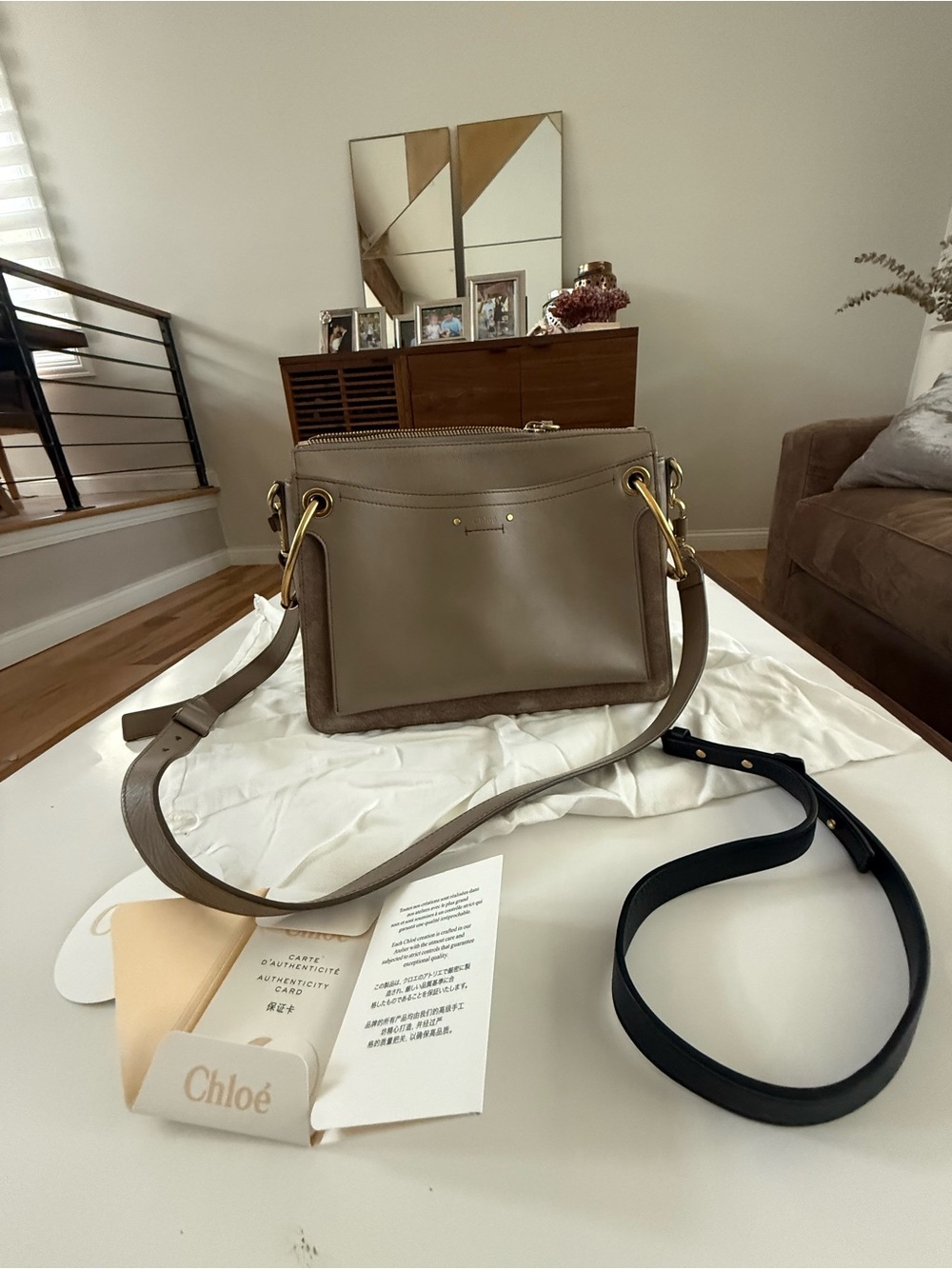 Chloe Roy Medium bag Leather Shoulder with Gold Hardware